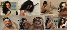 Load image into Gallery viewer, 9002 AnjaS barberette self shampooing thick hair sitting in bath tub