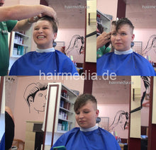 Load image into Gallery viewer, 8143 JasminS 2 teen buzz very short by barber truckdriver