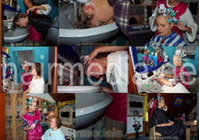 Carica l&#39;immagine nel visualizzatore di Gallery, 6206 Yvonne at home shampoo and set in rollers and dederon apron