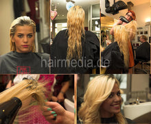 Charger l&#39;image dans la galerie, 1020 2 Ernita blow dry bleached hair by bavarian dressed barberette green nails