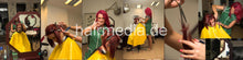 Laden Sie das Bild in den Galerie-Viewer, 8081 1 Annalena dry haircut in yellow vinylcape by NadjaZ