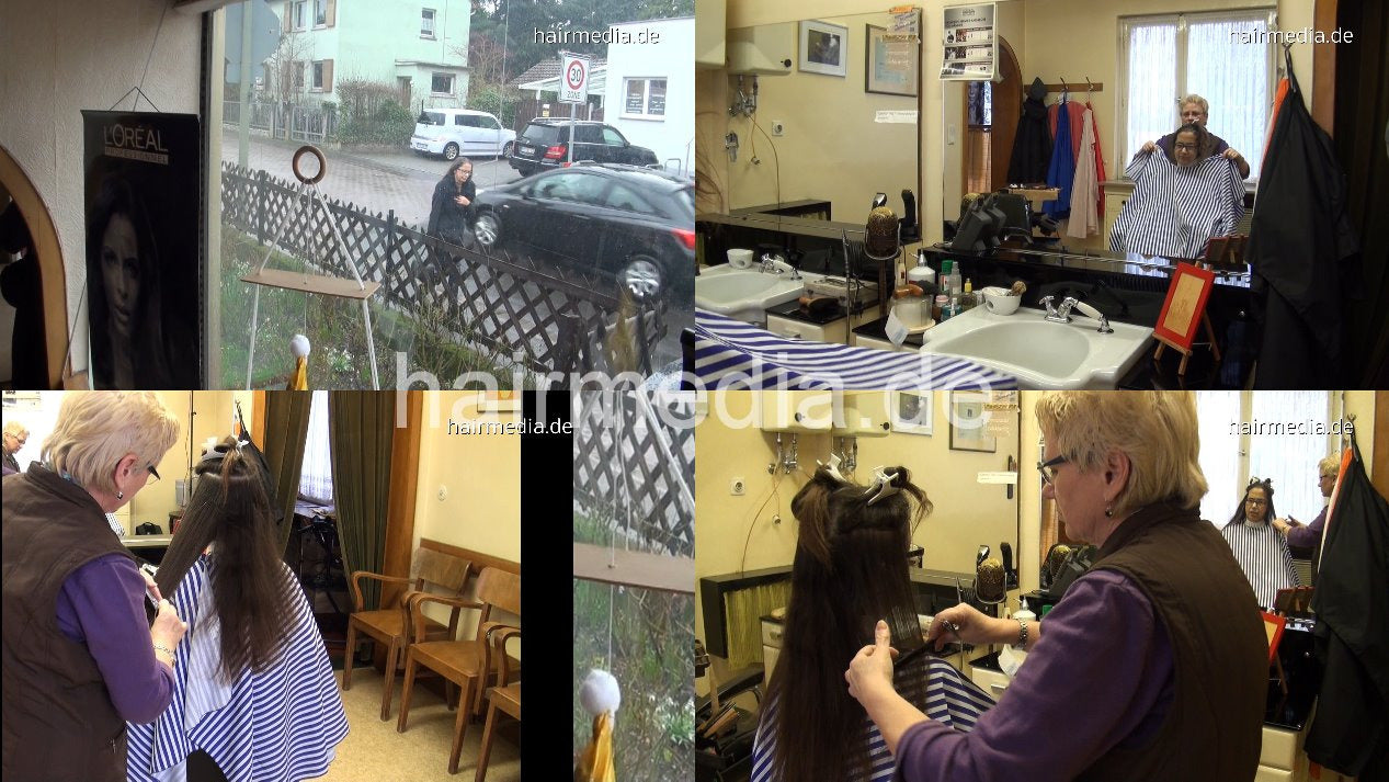 6135 SimoneR 1 dry cut haircut in barbershop in barberchair