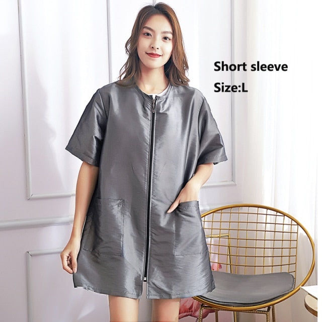Barberette Waterproof Overalls Non-stick Hair Beauty Salon Apron Hairdressing Work Clothes for Hairdressing