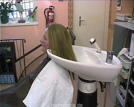 817 Kathi Recklinghausen various backward salon shampooing by barber