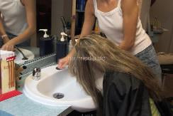 500 RG GDR UtaH forward wash hair in salon by barberette