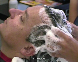 224 Male shampoo and cut by GDR barberette 14 min video for download