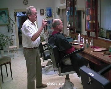 226 a day in vintage german barbershop with barberette assistance