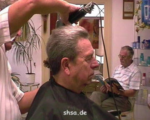 226 a day in vintage german barbershop with barberette assistance