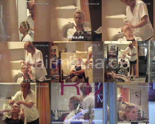 1013 s0083 perm by mature white apron barberettes in Budapest