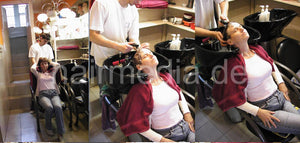 1013 s0108 elder by male student shampooing in hungarian black bowl