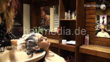 Load image into Gallery viewer, 357 SaraG by AlexandraL fresh styled hair backward shampoo