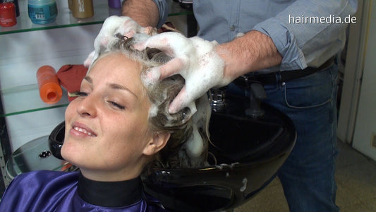 387 LaraA 1 by barber thick hair backward wash