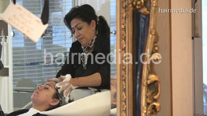 391 Lida pampering backward wash by mom salon hairwash