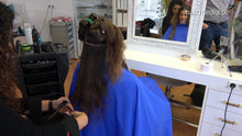 Cargar imagen en el visor de la galería, 8158 s1864 MarieM 1 dry haircut blue cape