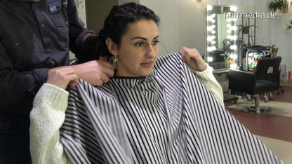 385 Shqiponje pampering backward salon hair wash by barber shampooing thick italian hair