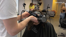 Load image into Gallery viewer, 7202 Ukrainian hairdresser in Berlin 220515 2nd 3 haircut and blow by barber, Zoya controlled