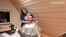 Carica l&#39;immagine nel visualizzatore di Gallery, 1220 Nasrin shiny cape tie closure 2, caping and shampooing Juanita blowing gas