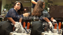 Carica l&#39;immagine nel visualizzatore di Gallery, 530 ASMR Sinem 1 forward shampoo hairwash thick hair rich lather by barber