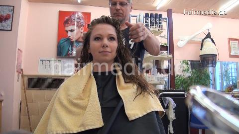 6168 AnjaH by Barber forward shampoo and wet set Part 2 wet set