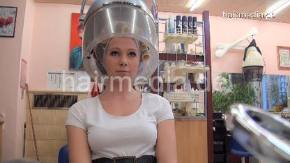 6168 AnjaH by Barber forward shampoo and wet set Part 2 wet set
