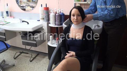 6168 StephanieK backward wash by barber in skirt