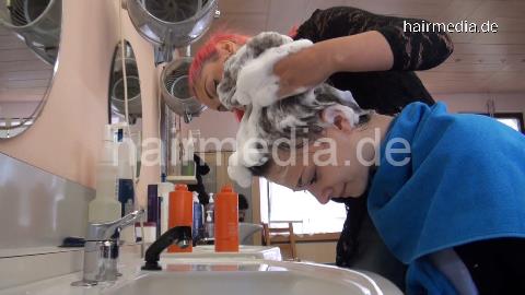 8155 twincut 1 twin forward shampooing hair wash by Kia
