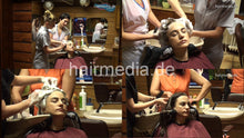 Carica l&#39;immagine nel visualizzatore di Gallery, 361 Valentina 2 backward shampooing sidecut barberette in overall 4hand