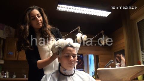 361 VictoriaB 4 upright hairwash in salon by OlgaO