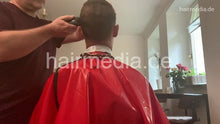 Load image into Gallery viewer, 2012 20210513 lockdown fathersday buzzcut, headshave and uprightshampoo by hobbybarber in home office