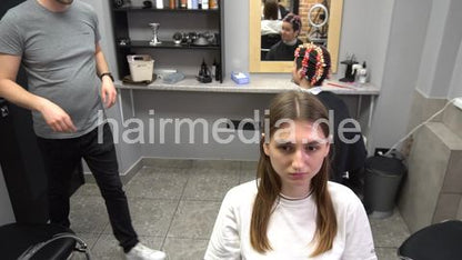 7200 Tatjana perm by Ukrainian barber 1 shampoo and trim