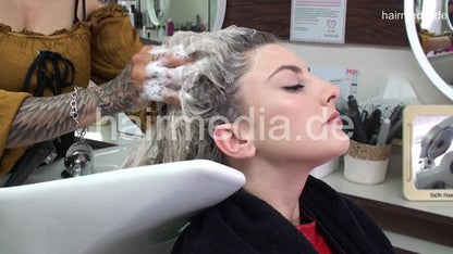 397 MajaS ASMR extrem long backward salon shampooing by Jiota