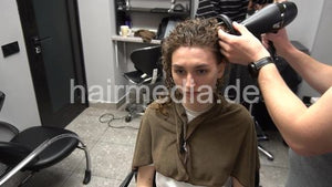 7200 Tatjana perm by Ukrainian barber 3 final shampoo and blow