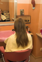 Carica l&#39;immagine nel visualizzatore di Gallery, 7011 s0628 1 firm forward hair wash salon shampooing pink bowl