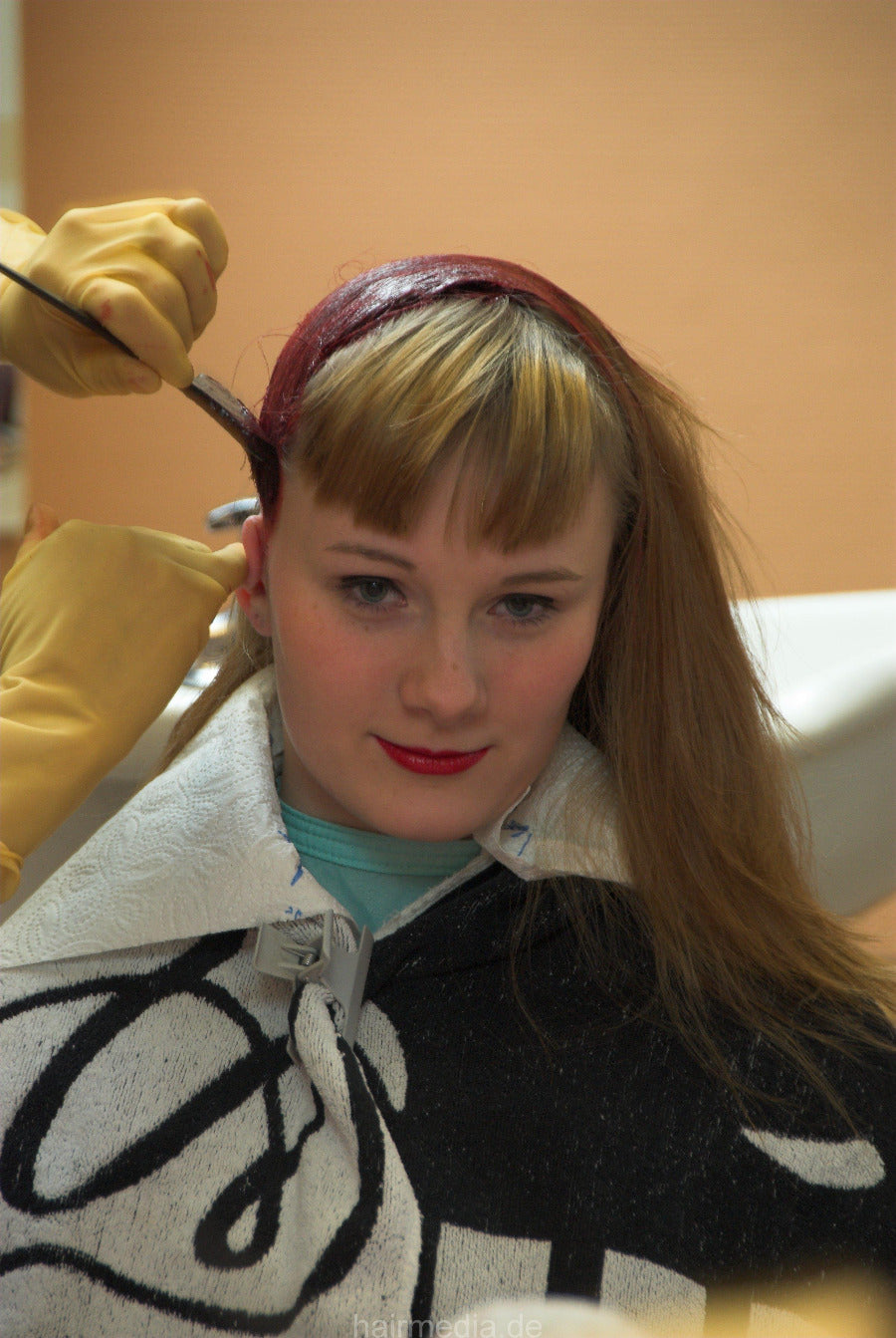 1001 1 Dolly coloring red vintage Wuppertal salon
