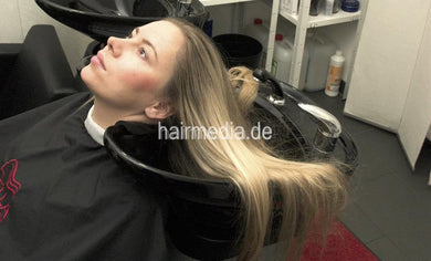 355 Agata XXL hair backward salon shampooing by barber hairwash