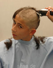 Laden Sie das Bild in den Galerie-Viewer, 221 Berisa young boy buzz and headshave Part 1 haircut by friend