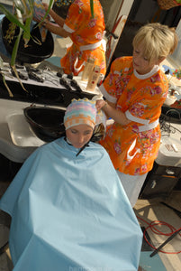 121 Flowerpower 2, Part 6 AnjaS, backward shampooing in tieclosure shampoocape backward in barbershop