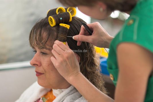 683 Iris wet set hairnet and metaldryer hooddryer by LauraB