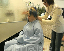 将图片加载到图库查看器，500 Karolina thick blue hair teen strong forward shampooing hairwash