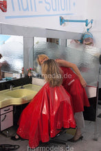 Load image into Gallery viewer, 672 Part 1, forward washing Vladi in heavy tie closure vinyl shampoocape
