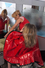 Cargar imagen en el visor de la galería, 672 Part 1, forward washing Vladi in heavy tie closure vinyl shampoocape