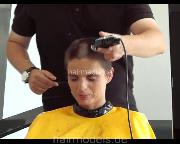 898 5 Sandra, clippercut buzzcut headshave by barber 4-hand  TRAILER