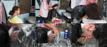 Cargar imagen en el visor de la galería, 255 long hair guy Stan by AnjaS forward salon shampooing wash in heavy vinyl cape